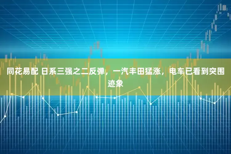 同花易配 日系三强之二反弹，一汽丰田猛涨，电车已看到突围迹象